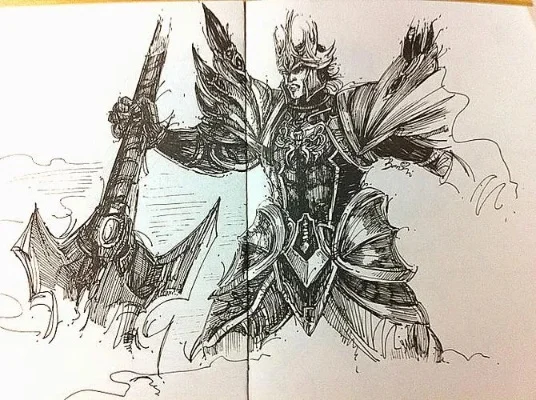 lol皇子简笔画　英雄联盟皇子简笔画