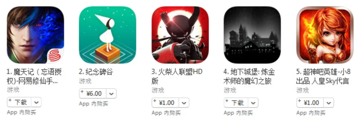 苹果必玩的游戏排行榜-苹果游戏精选排行