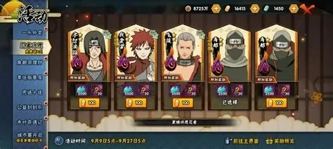 火影手游武力值排行榜-火影手游武力值排行