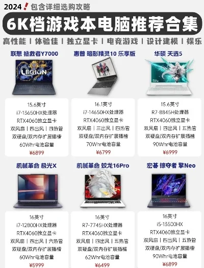 6k游戏本排行榜-6K游戏本推荐排行