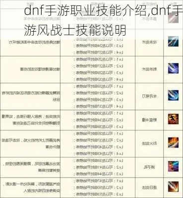 dnf手游风战士技能连招搭配-风战技能连招搭配解析