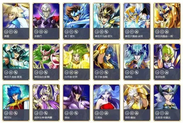 圣斗士星矢手游a卡排行榜-圣斗士手游A卡实力排行