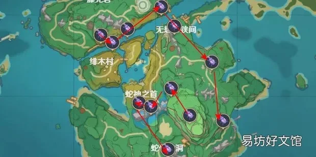 原神鬼兜虫采集路线图-鬼兜虫采集路线图