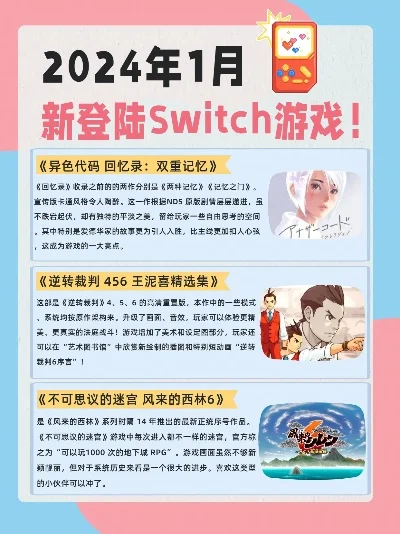 最近有什么新游戏吗-新款游戏推荐指南