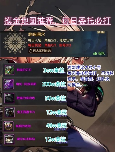 dnf手游摸金去哪儿升级-摸金升级地点推荐