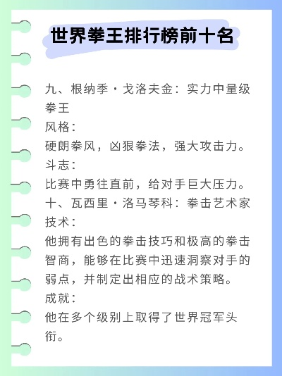 游戏史上十大最强拳手实力排名
