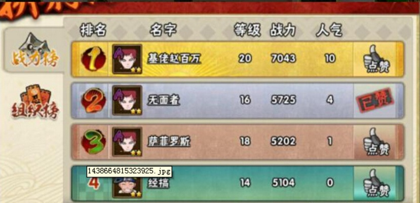 火影忍者手游英雄战力排行榜大揭秘
