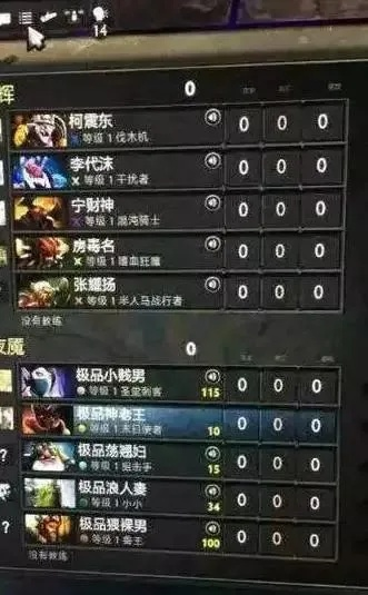 游戏圈有哪些让人笑到肚子疼的奇葩名字？