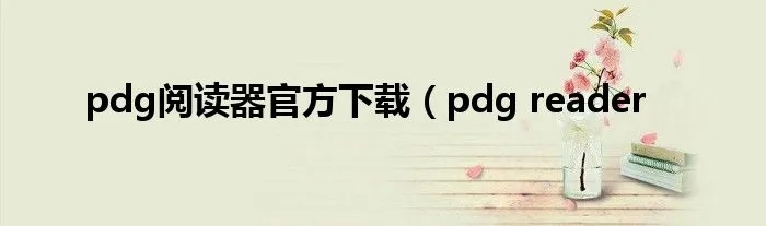 PDG阅读器下载全攻略：从零开始轻松掌握
